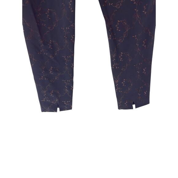 Garfield & Marks Audrey Embroidered Pants Black Office Work Straight Leg Size 2 - Picture 9 of 13